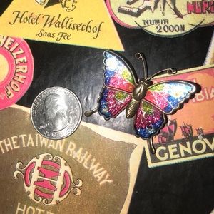 Vintage butterfly pin